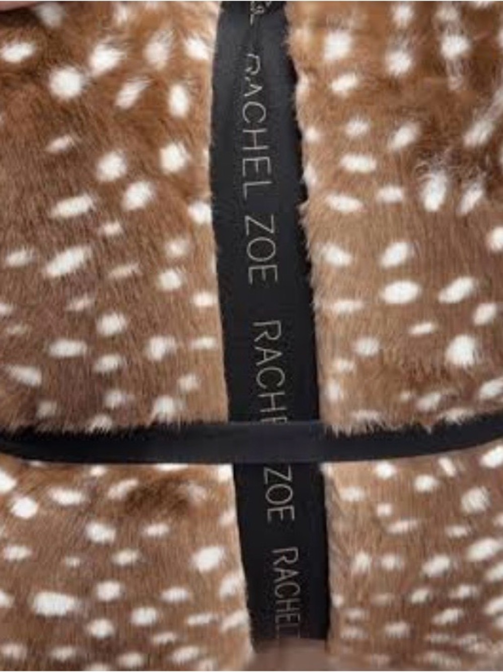 Rachel Zoe Faux Fur  Brown decorative pillow set of 2